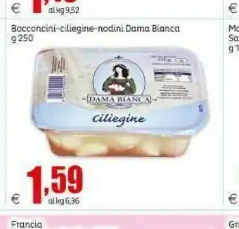 Elite Dama Bianca Bocconcini-ciliegine-nodini offerta