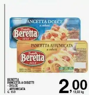 Ok Sigma Beretta Pancetta offerta