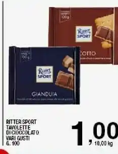 Ritter sport Cioccolato