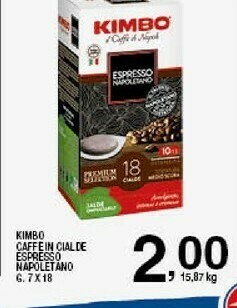 Ok Sigma Kimbo Cialde caffè offerta