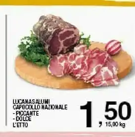 Sigma Lucana Salumi Capocollo Nazionale offerta