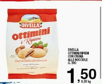 Sigma Divella Ottimini Con Crema Alle Nocciole 300 G(ml) offerta