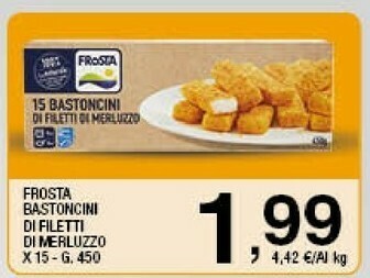 Sigma Frosta Bastoncini Di Filetti Di Merluzzo offerta