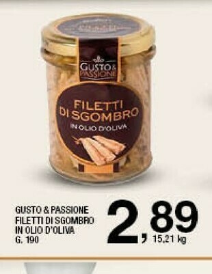 Sigma Gusto & passione Filetti Di Sgombro In Olio D'Oliva offerta
