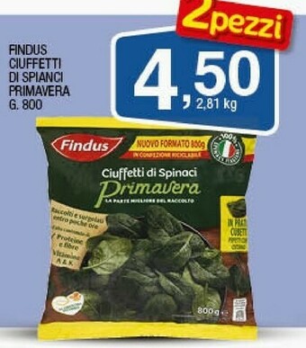 Sigma Findus Ciuffetti Di Spianci Primavera offerta