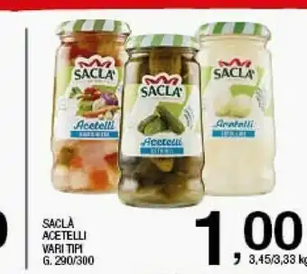 Sigma Saclà Acetelli Peperoni Fettucce 290 G(ml) offerta