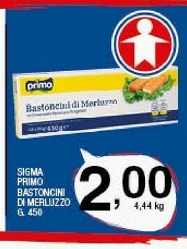 Sigma Sigma Primo Bastoncini Di Merluzzo offerta