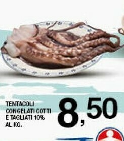 Tentacoli Congelati Cotti E Tagliati