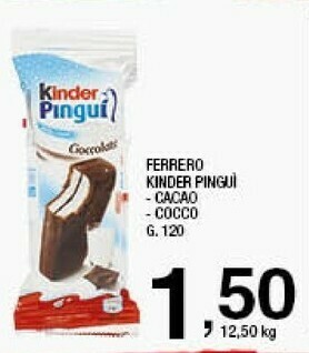 Sigma Kinder Pinguì Cocco 120 G(ml) offerta