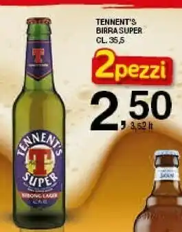 Tennent's Birra Super 355 Ml