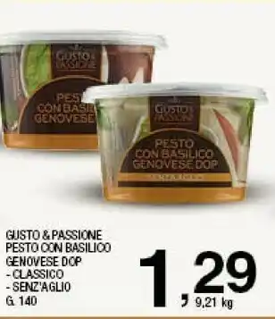 Sigma Gusto & passione Pesto Con Basilio Genovese Dop offerta