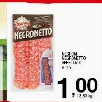 Negroni Negronetto A Fette 75 G(ml)