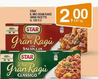 Sigma Star Il Mio Gran Ragù Con Speck 100 G(ml) offerta