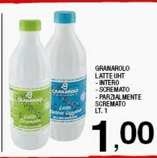 Sigma Granarolo Latte UHT Parzialmente Scremato A Lunga Conservazione 1000 G(ml) offerta