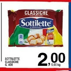 Sigma Mondelez Sottilette Le Originali Classiche 400 G(ml) offerta