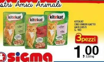 Sigma Kitekat Cibo Umido Gatto offerta