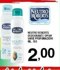 Sigma Neutro Roberts Deodorante Spray offerta