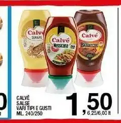 Sigma Calvè Salsa Barbecue 250 G(ml) offerta