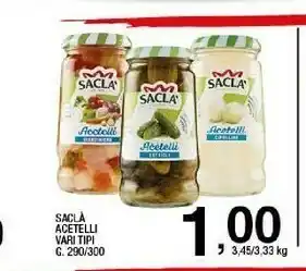 Sigma Saclà Acetelli Insalatina 290 G(ml) offerta