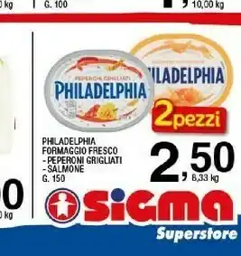 Sigma Mondelez Philadelphia Salmone 150 G(ml) offerta