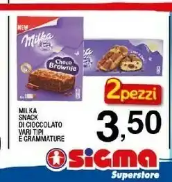 Sigma Milka Snack Di Cioccolato offerta