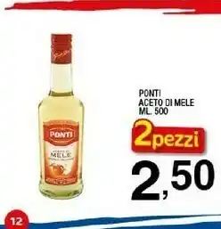 Sigma Ponti Aceto Di Mele 500 G(ml) offerta