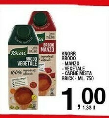 Sigma Knorr Brodo Classico Manzo 750 G(ml) offerta