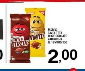 Sigma M&M's Tavoletta Di Cioccolato offerta
