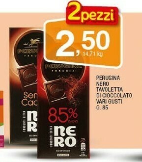Sigma Perugina Nero Tavoletta Di Cioccolato offerta