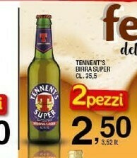 Sigma Tennent's Birra Super offerta