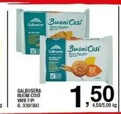Sigma Galbusera Galbusera - Buoni Così ai Cereali 300 g(ml) offerta