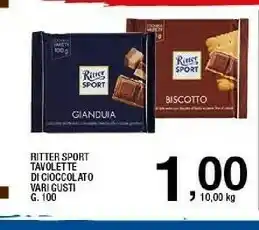 Sigma Ritter Sport - Nugat Gianduia 100 g(ml) offerta