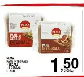 Sigma Pema Pane Di Segale Integrale Al 100% 500 G(ml) offerta