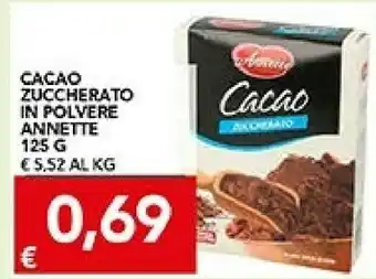 TuoDi Annette Cacao Magro In Polvere 125 G(ml) offerta