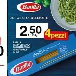 Sigma Barilla Barilla - Spaghetti N.5 500 g(ml) offerta