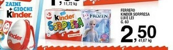 Sigma Ferrero Ferrero - Kinder Sorpresa 60 g(ml) offerta
