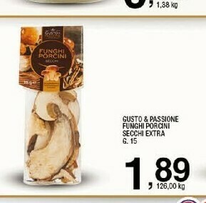 Sigma Gusto & passione Funghi Porcini Secchi Extra offerta