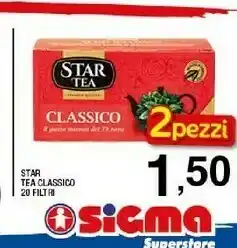 Sigma Star tea Classico offerta