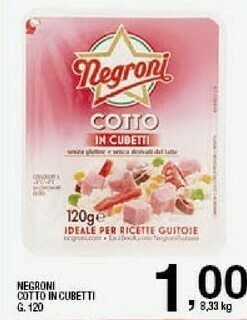 Sigma Negroni Prosciutto cotto offerta