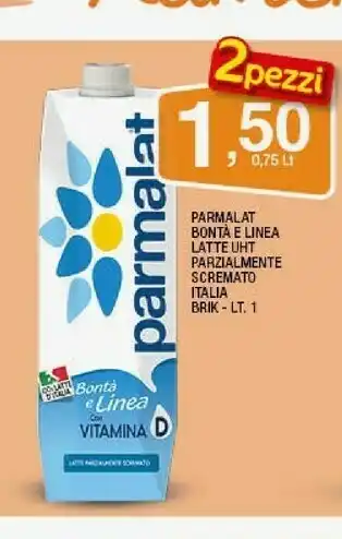 Sigma Parmalat Latte parzialmente scremato offerta