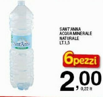 Sigma Sant'anna Acqua Minerale Naturale offerta