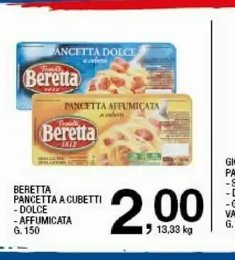 Sigma Beretta Pancetta Dolce A Cubetti offerta