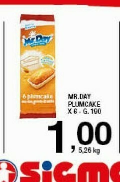 Sigma Mr. day Plumcake offerta