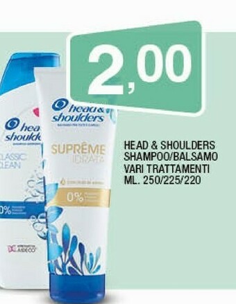 Sigma Head & Shoulders Shampoo/balsamo offerta