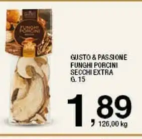 Sigma Gusto & passione Funghi Porcini Secchi Extra 15 G offerta