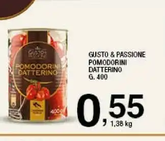 Sigma Gusto & passione Pomodorini Datterino 400 Ml offerta