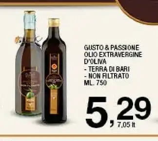 Sigma Gusto & passione Olio Di Extravergine D'oliva 750 Ml offerta