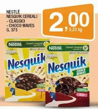Sigma Nestlè Cereali Nesquik 375 G(ml) offerta