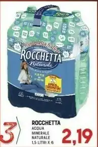 Gran Risparmio Rocchetta Acqua Minerale Naturale Brio Blu offerta