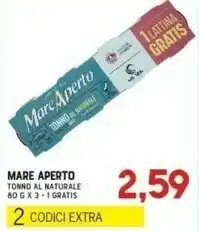 Gran Risparmio Mare aperto Tonno Al Naturale 180 G offerta
